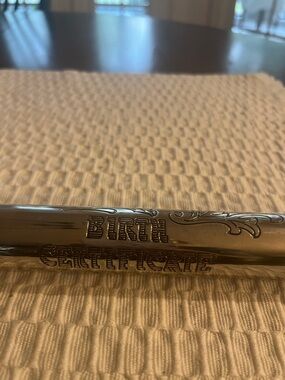 "Birth Certificate” Keepsake Tube Godinger silver art Co